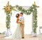 2 Pack Artificial Eucalyptus Garland with Flowers, Faux Greenery Garland Decor 6FT Eucalyptus Vines, Fake Hanging Vines Summer Garland for Mantle Wedding Backdrop Decorations 70.87"D x 6"W x 5.9"H